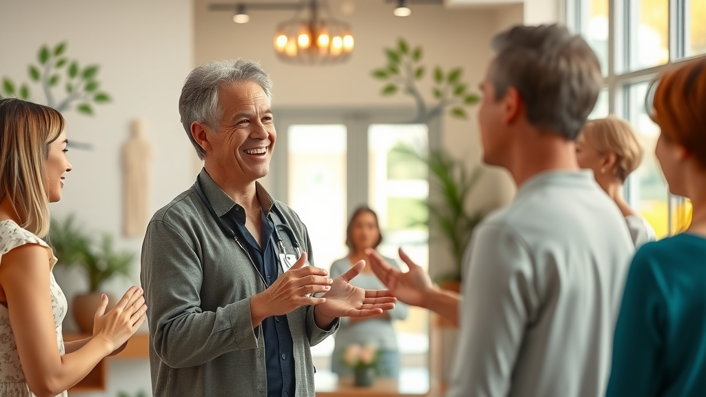 Holistic center showing group and private classes and individual sessions for personal growth